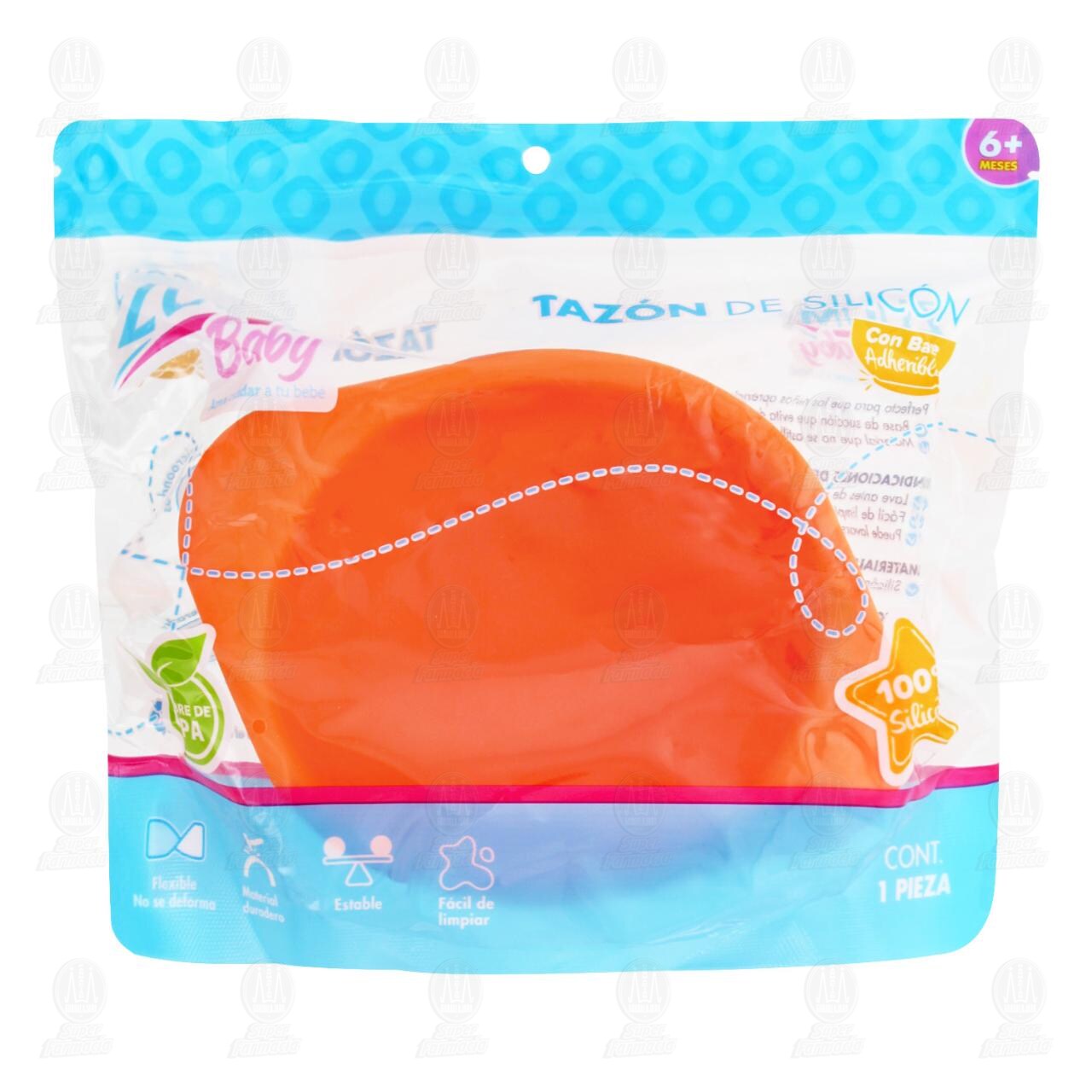 Tazón de Silicón Zuum Baby con Base Adherible Diferentes Colores, 1 pz.