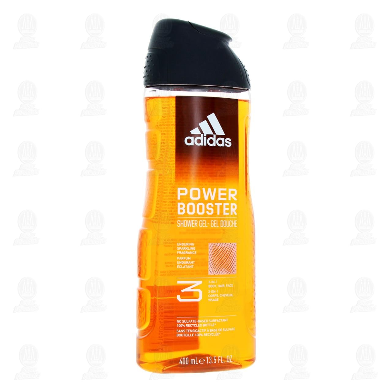 Imagen para Shower Gel Adidas Power Booster 3 en 1, 400 ml.
