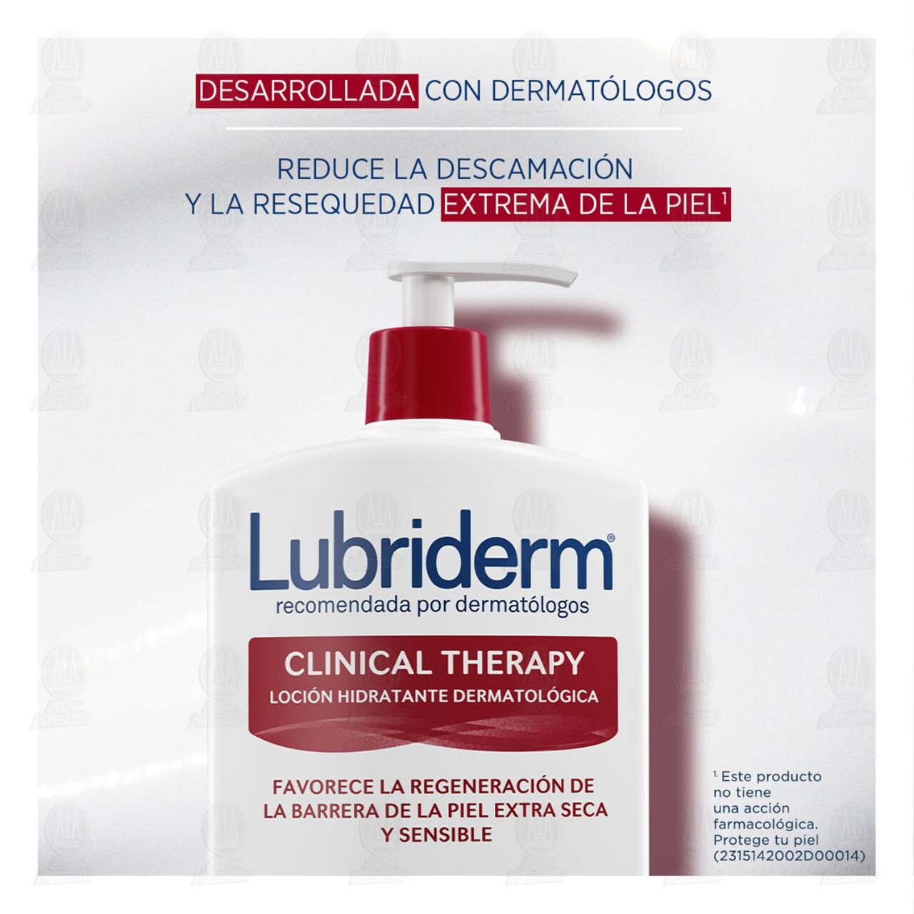 Loci&oacute;n Hidratante Lubriderm Clinical Therapy Cuerpo y Cara, 400 ml. image number 2