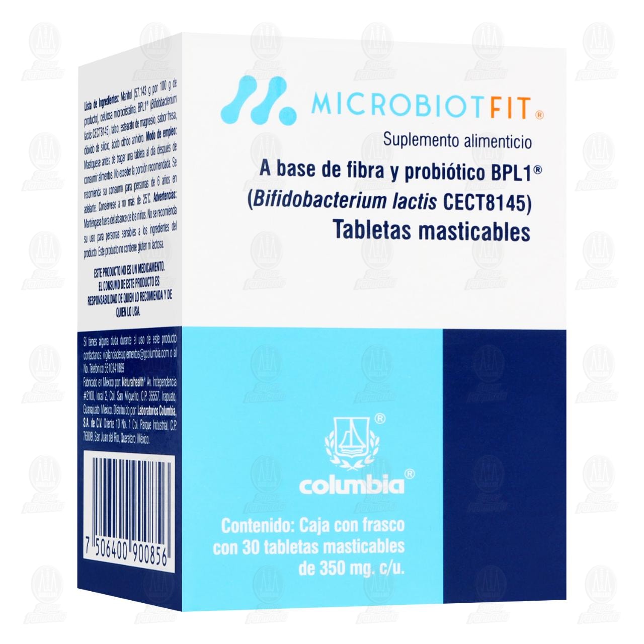 Imagen para Microbiot Fit 350 mg, 30 Tabletas.