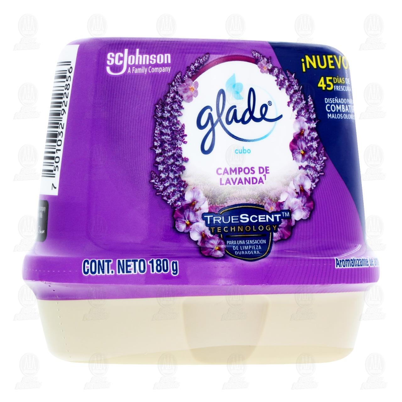 Imagen para Aromatizante Glade Cubo en Gel Campos de Lavanda, 180 gr.