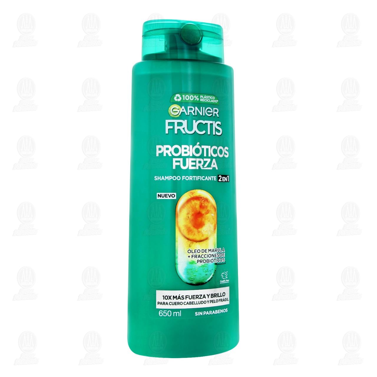Imagen para Shampoo Garnier Fructis Probióticos Fuerza, 650 ml.