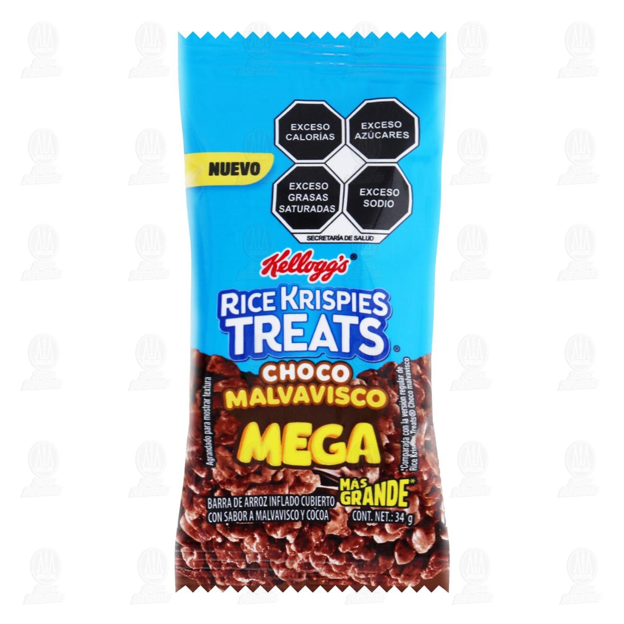 Barra de Arroz Inflado Kellogg's Rice Krispies Treats Choco Malvavisco Mega, 34 gr. image number 0