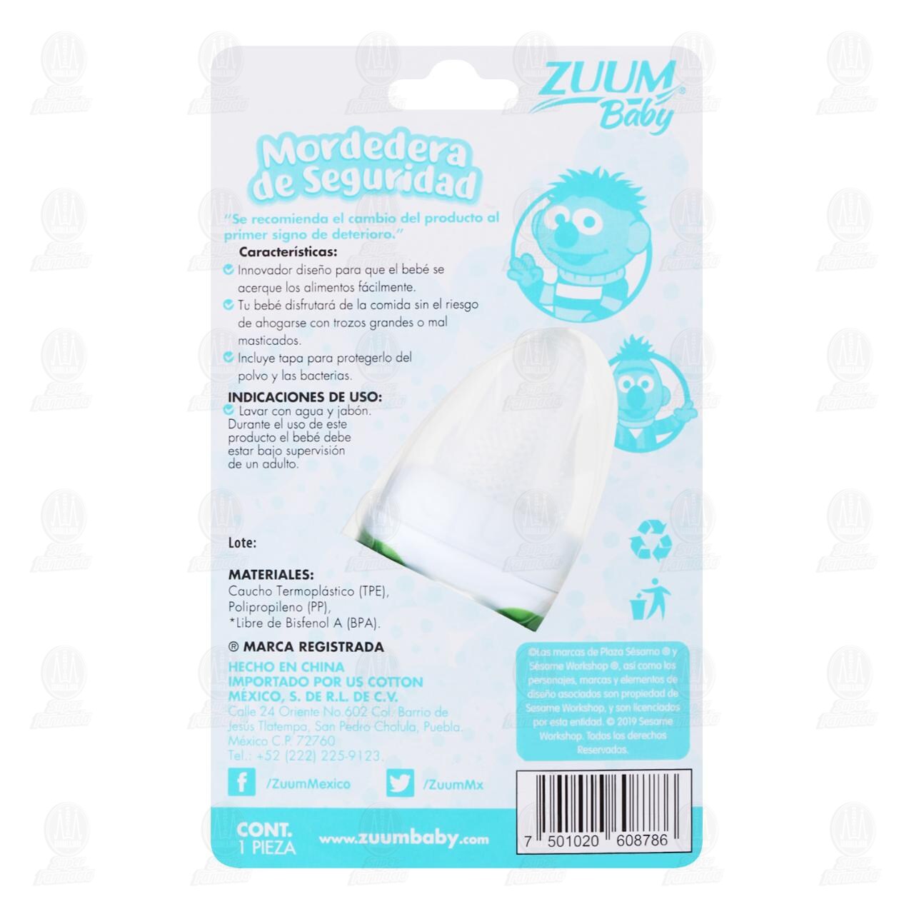 Mordedera Zuum Baby de Seguridad, 1 pz. image number 1