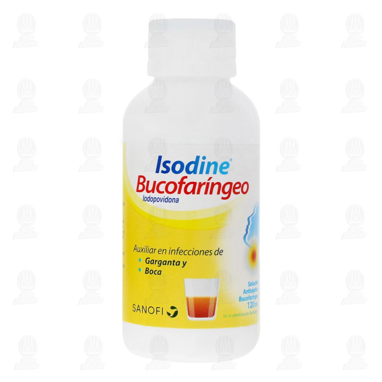 Isodine Bucofaríngeo Solución Antiséptica, 120 ml. image number 1