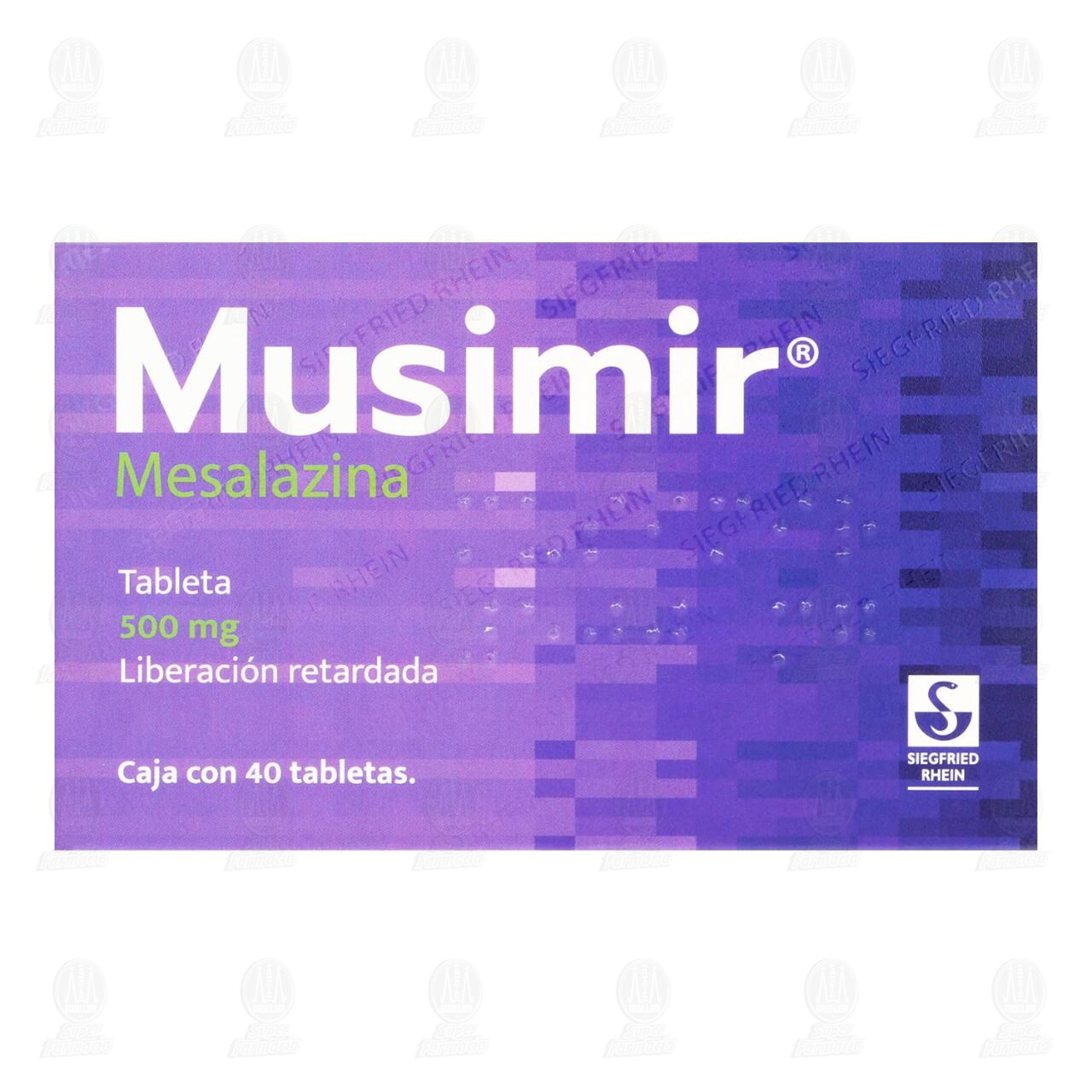 Musimir 500 mg Liberaci&oacute;n Retardada, 40 Tabletas. image number 1