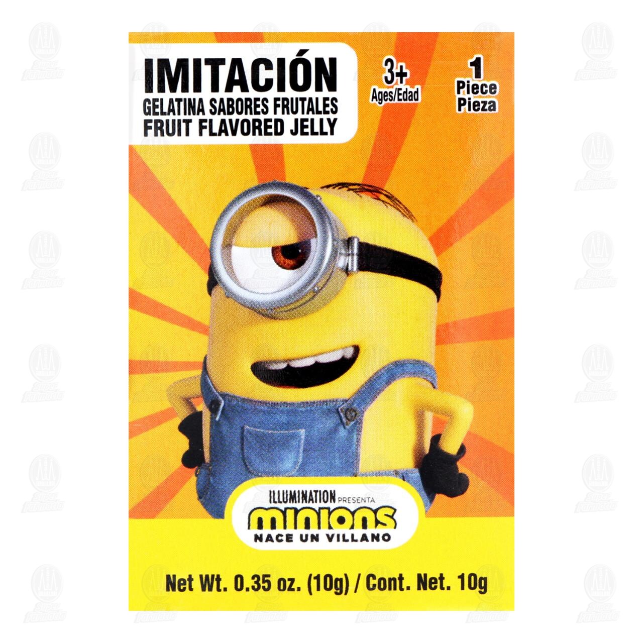 Dulce Webo Jelly Minions con Gelatina de Sabores Frutales, 30 gr. image number 1