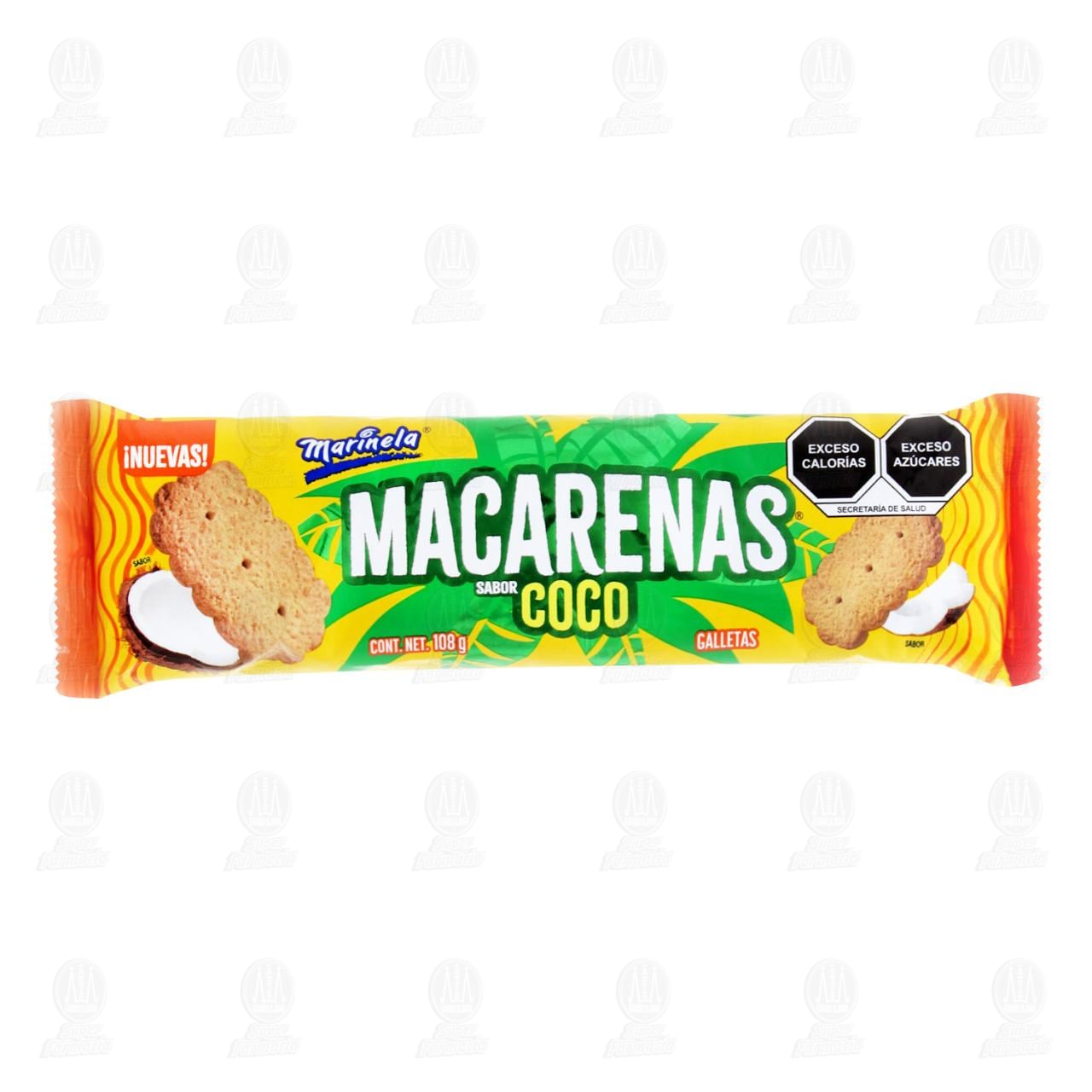 Imagen para Galletas Macarenas Marinela Sabor Coco, 108 gr.