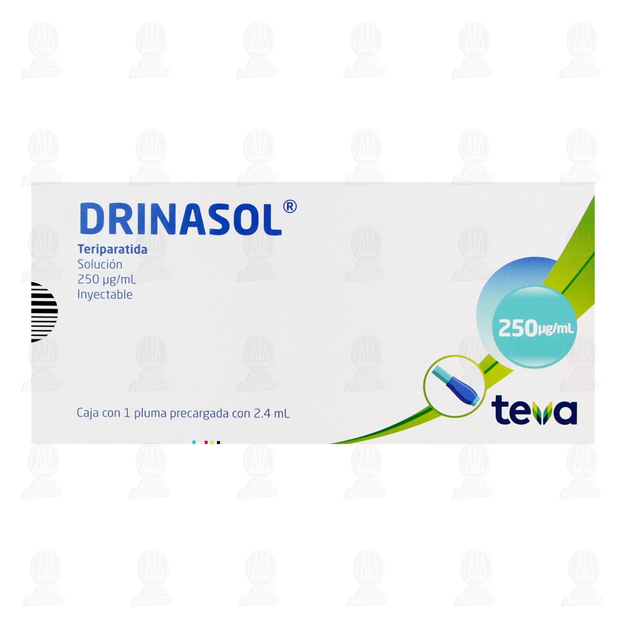 Drinasol 250mcg/ml Soluci&oacute;n Inyectable Pluma Precargada, 2.4 ml. image number 1