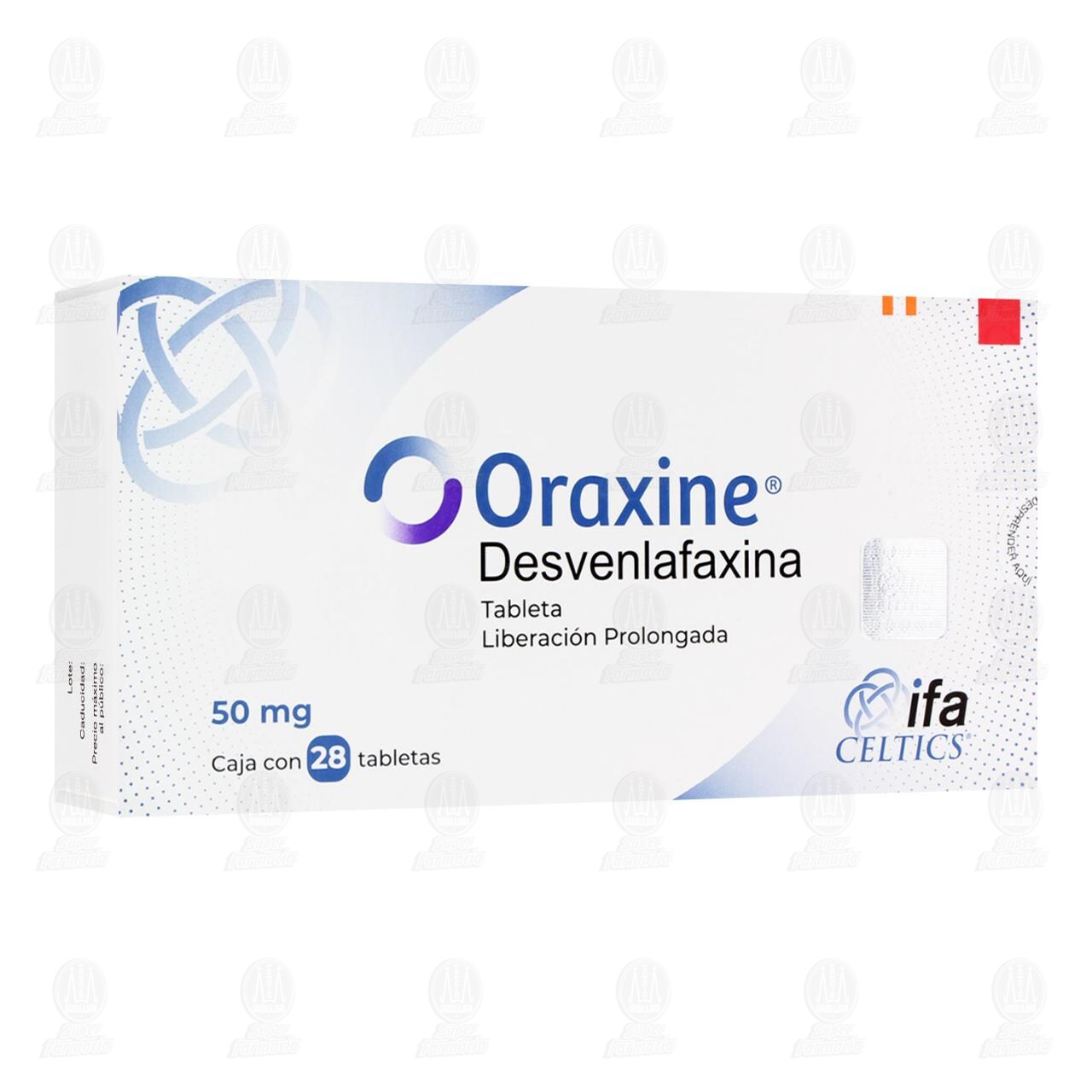 Oraxine 50 mg, 28 Tabletas. image number 0