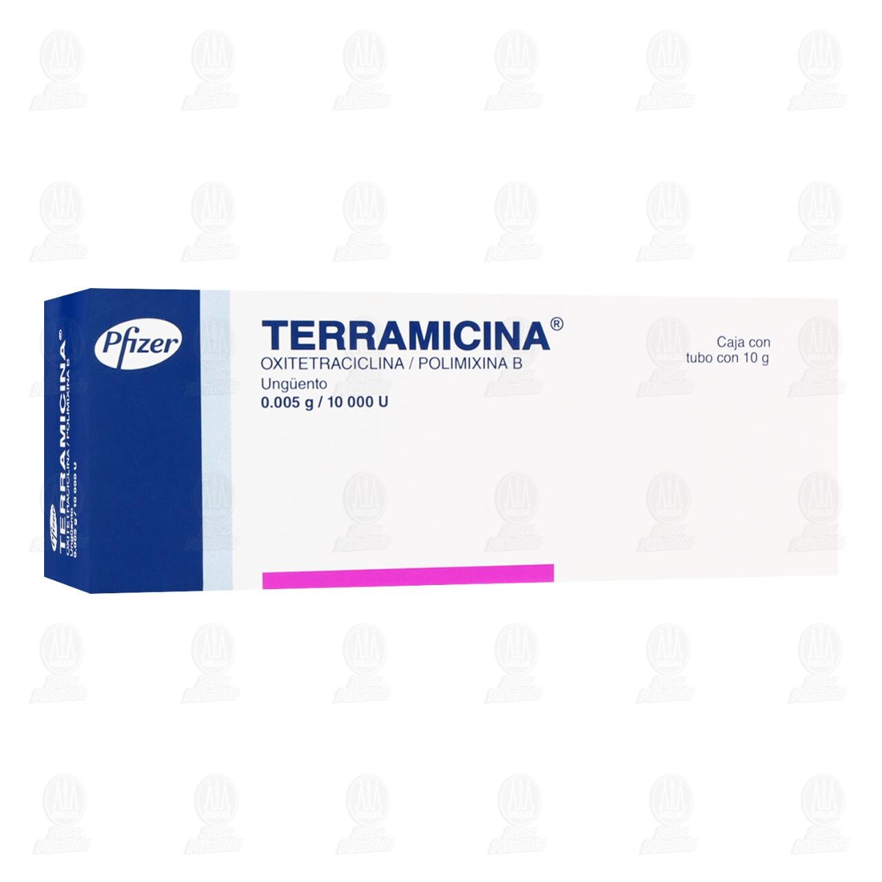 Terramicina 0.005g/10 000U Ung&uuml;ento, 10 gr.