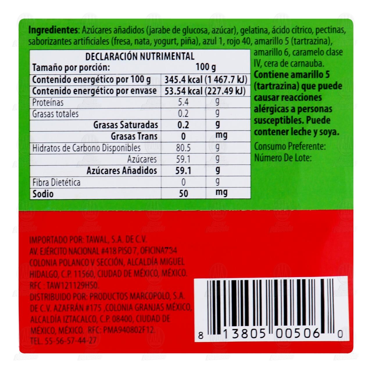Gomitas Efrutti Pizza, 15.5 gr. image number 1