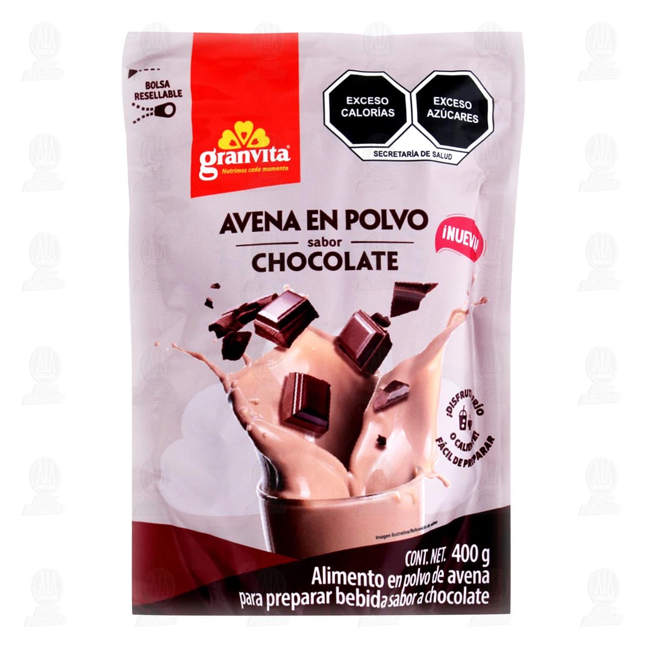 Avena Granvita en Polvo Sabor Chocolate, 400 gr.