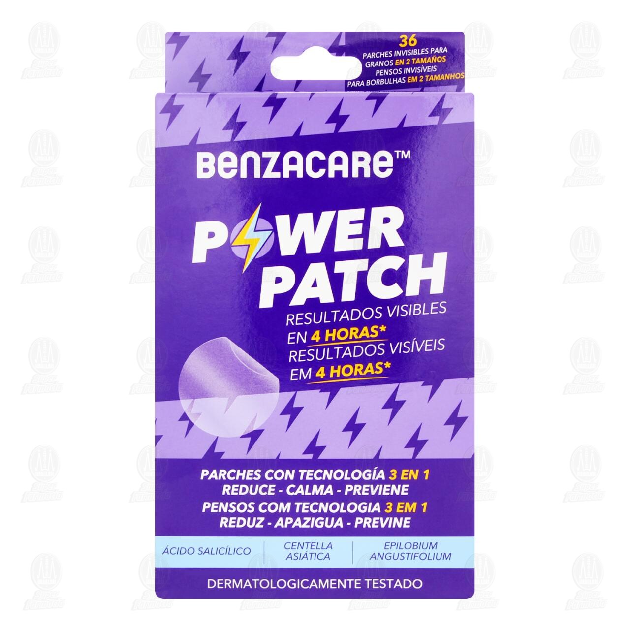 Parches Benzacare Power Patch Invisibles para Granos en 2 Tama&ntilde;os, 36 Parches. image number 1