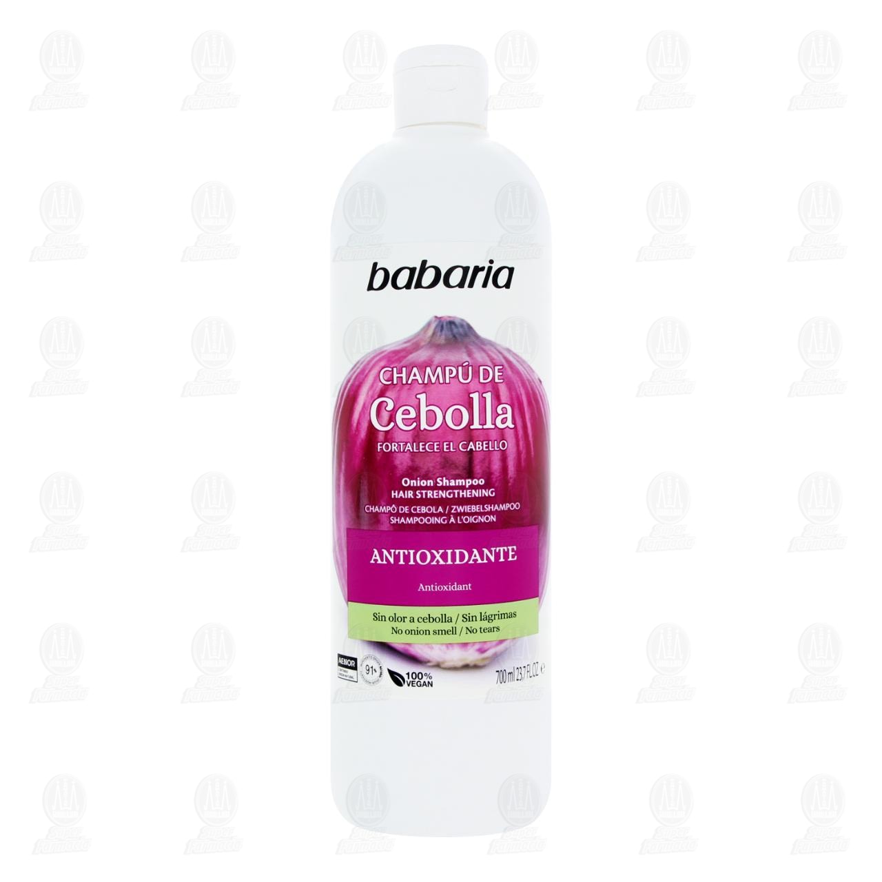 Babaria Shampoo Antioxidante de Cebolla Fortalece el Cabello, 700 ml. image number 1