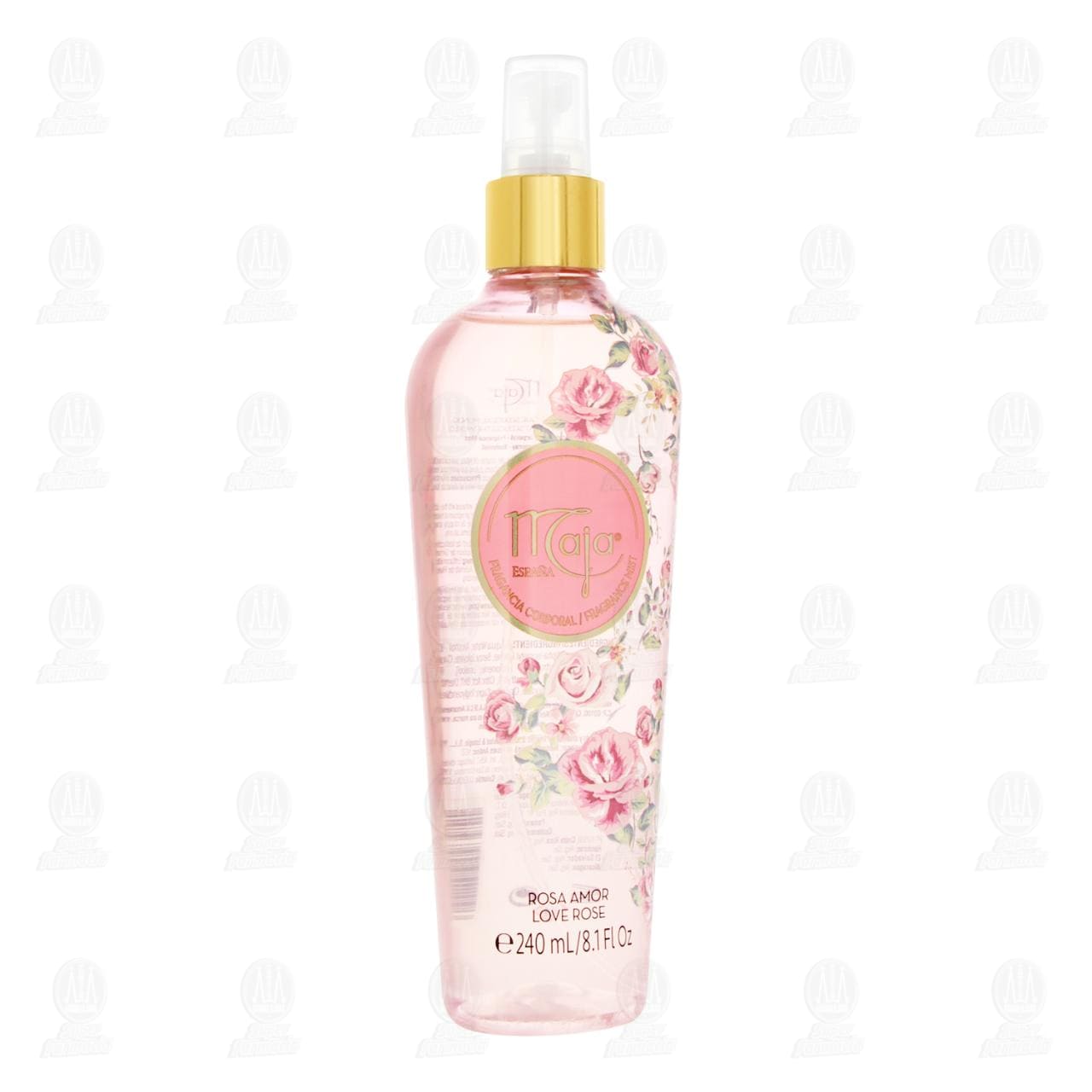 Fragancia Corporal Maja Aroma Rosa Amor en Spray, 240 ml.