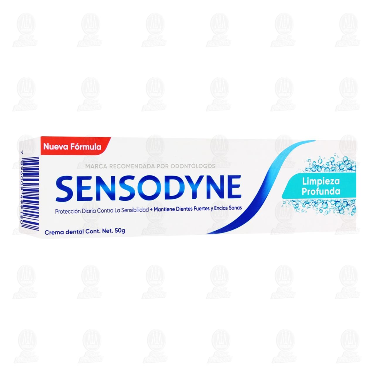 Sensodyne Limpieza Profunda Protecci&oacute;n Diaria Contra la Sensibilidad, 50 gr.