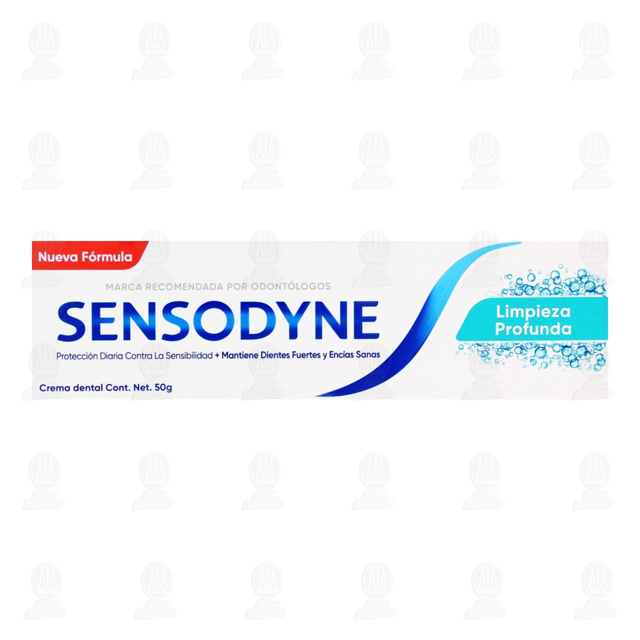Sensodyne Limpieza Profunda Protecci&oacute;n Diaria Contra la Sensibilidad, 50 gr. image number 1
