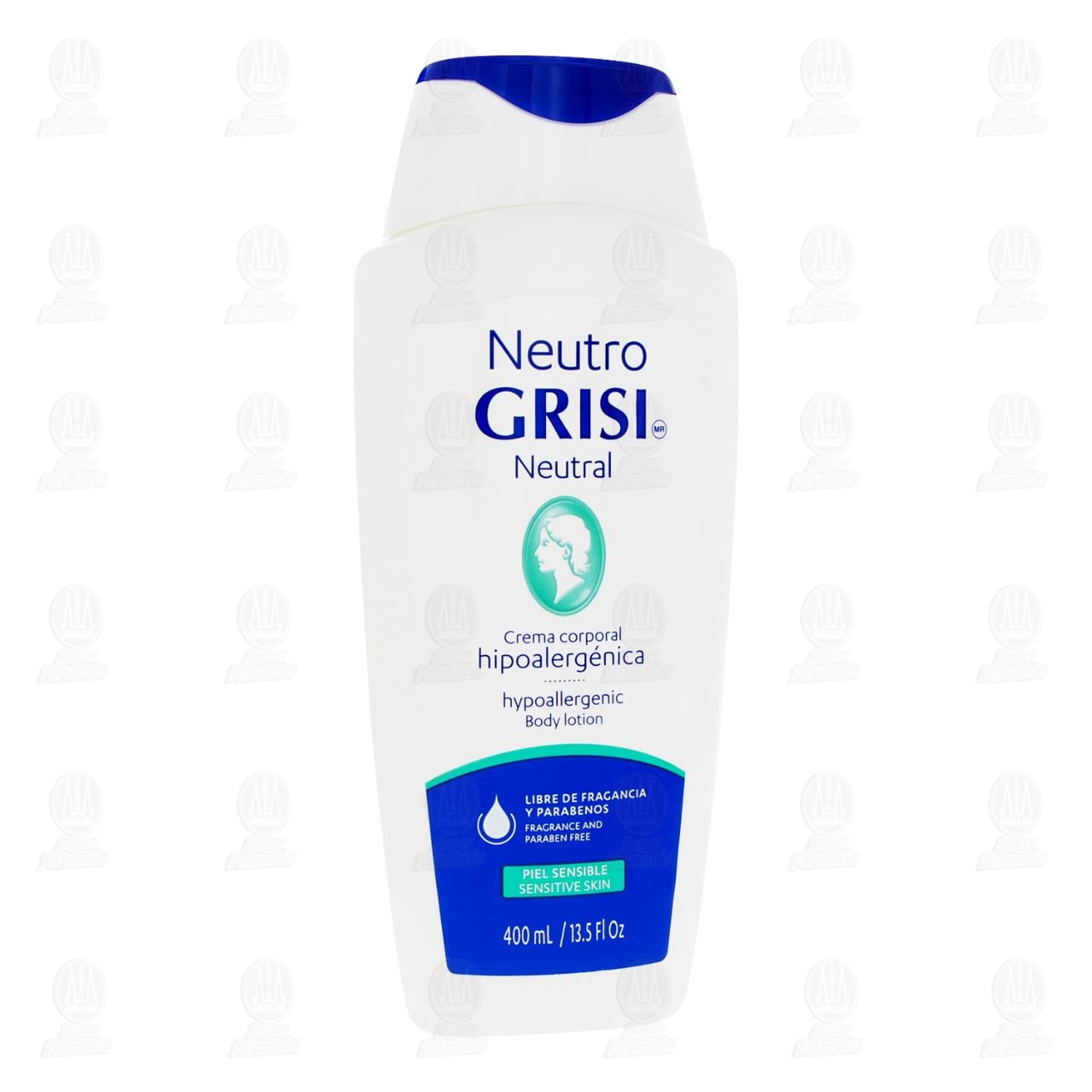 Imagen para Crema Corporal Neutro Grisi Neutral Hipoalergénica para Piel Sensible, 400 ml.