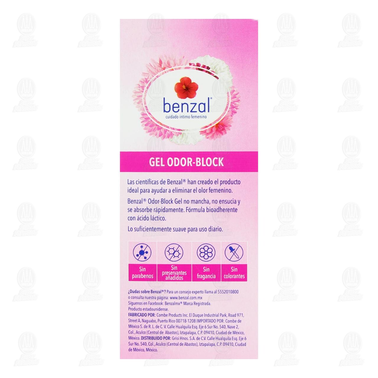 Gel Odor-Block Benzal Cuidado &Iacute;ntimo Femenino, 30 gr. image number 2