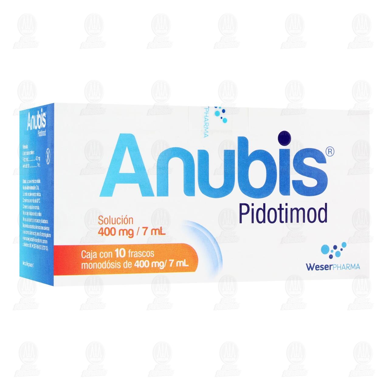 Anubis 400mg/7ml Soluci&oacute;n, 10 Frascos Monod&oacute;sis. image number 0