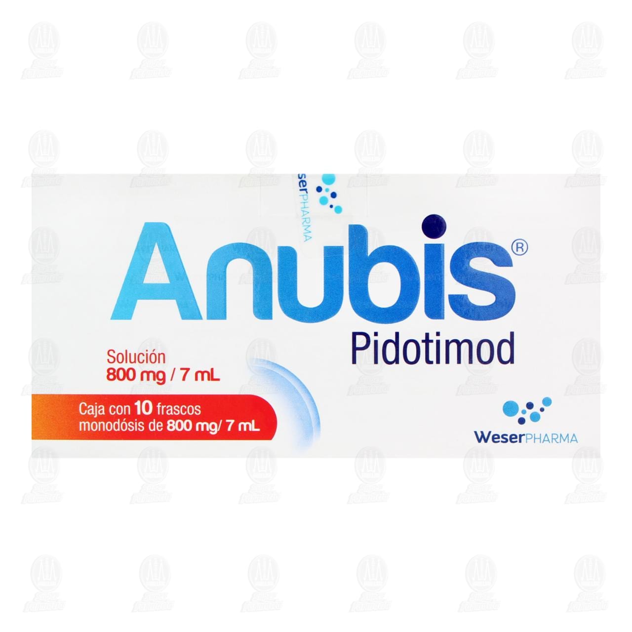 Anubis 800mg/7ml Soluci&oacute;n, 10 Frascos Monod&oacute;sis. image number 1
