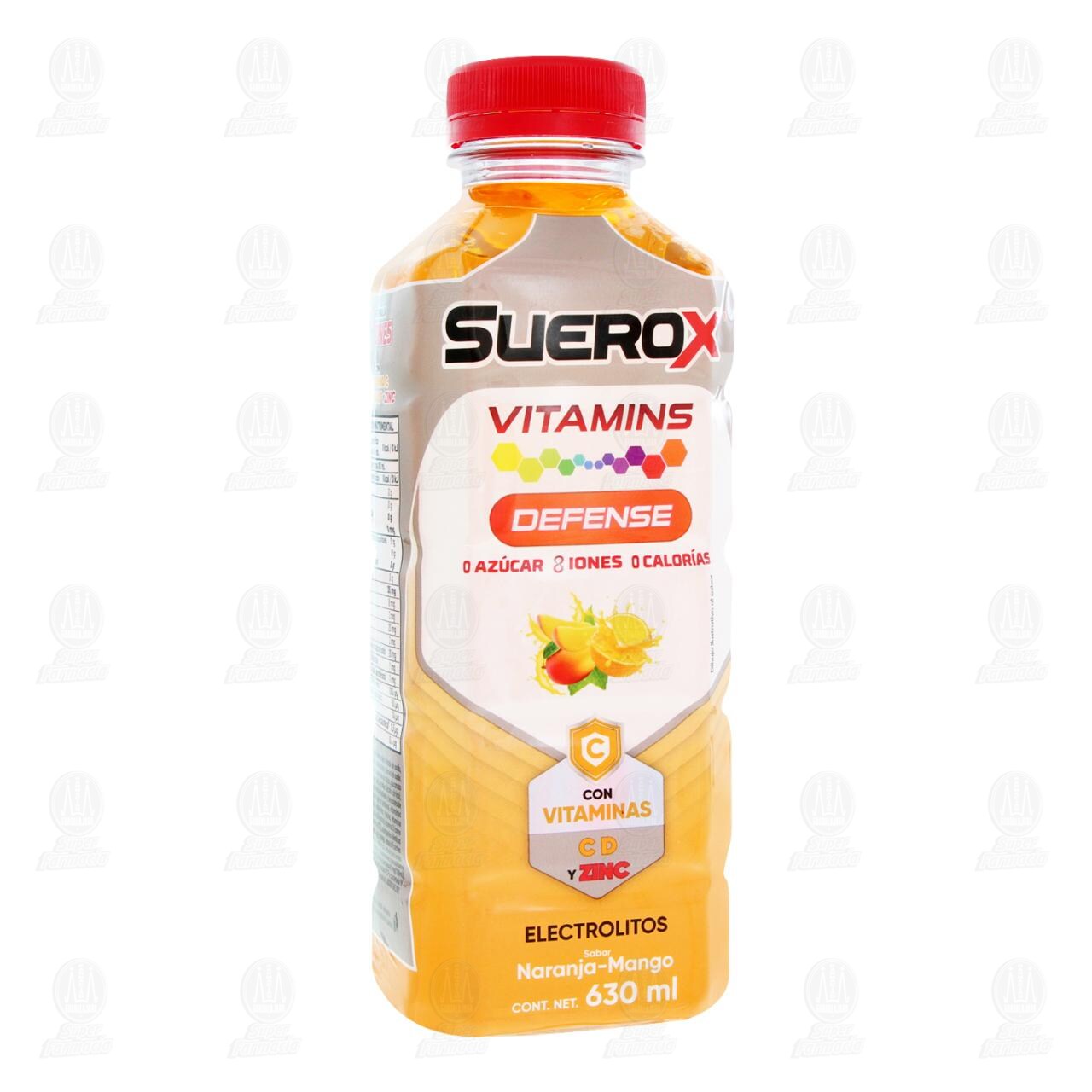 Bebida Suerox Vitamins Defense Sabor Naranja-Mango, 630 ml. image number 0