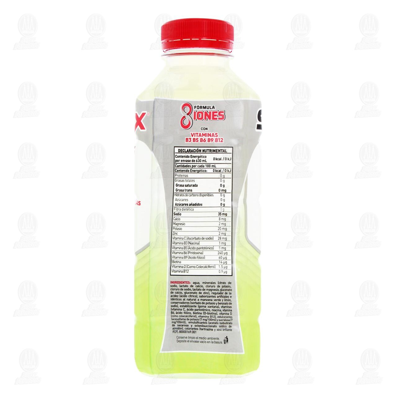 Bebida Suerox Vitamins Energy Sabor Manzana Verde-Lim&oacute;n, 630 ml. image number 2