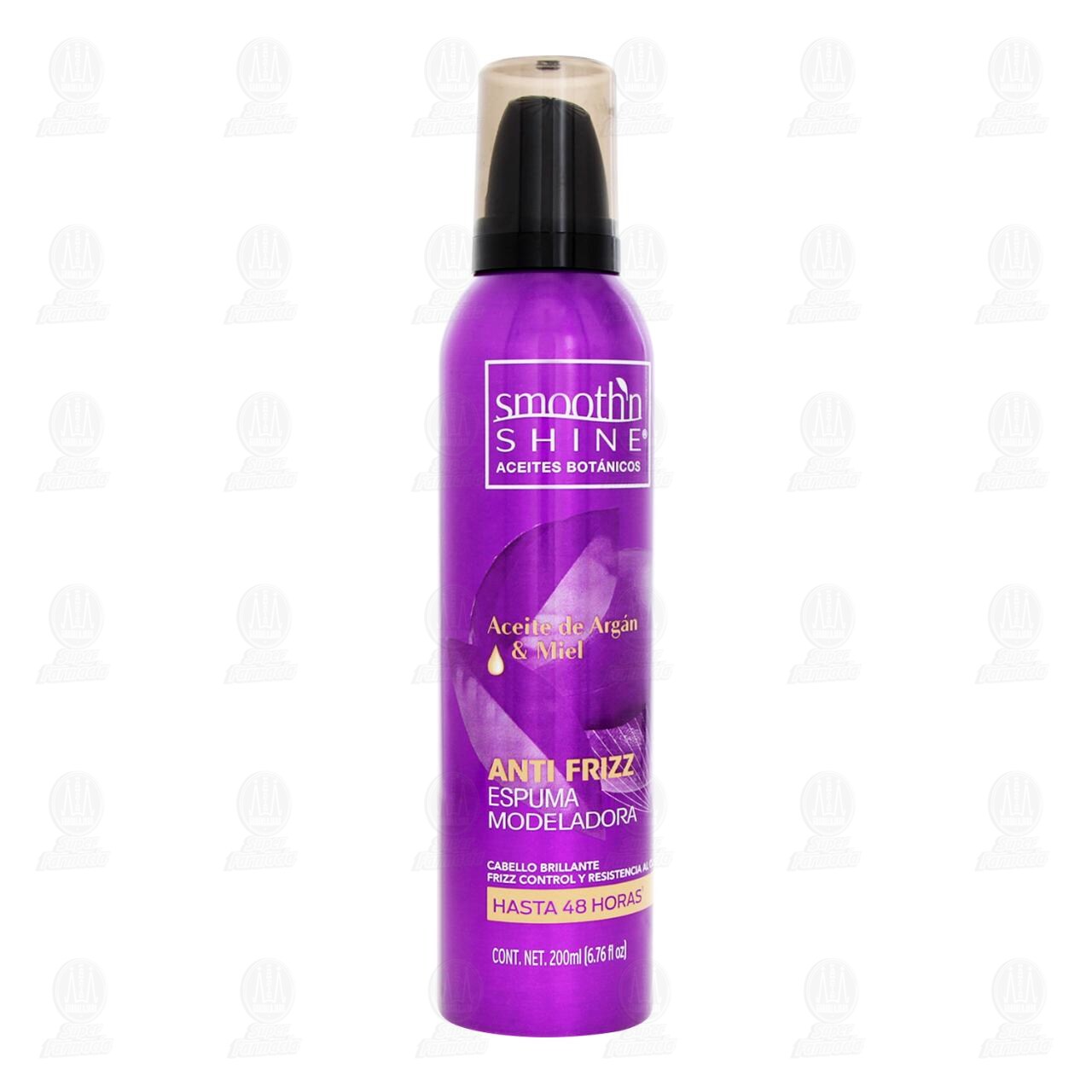 Espuma Modeladora Smooth'n Shine Anti Frizz, 200 ml.