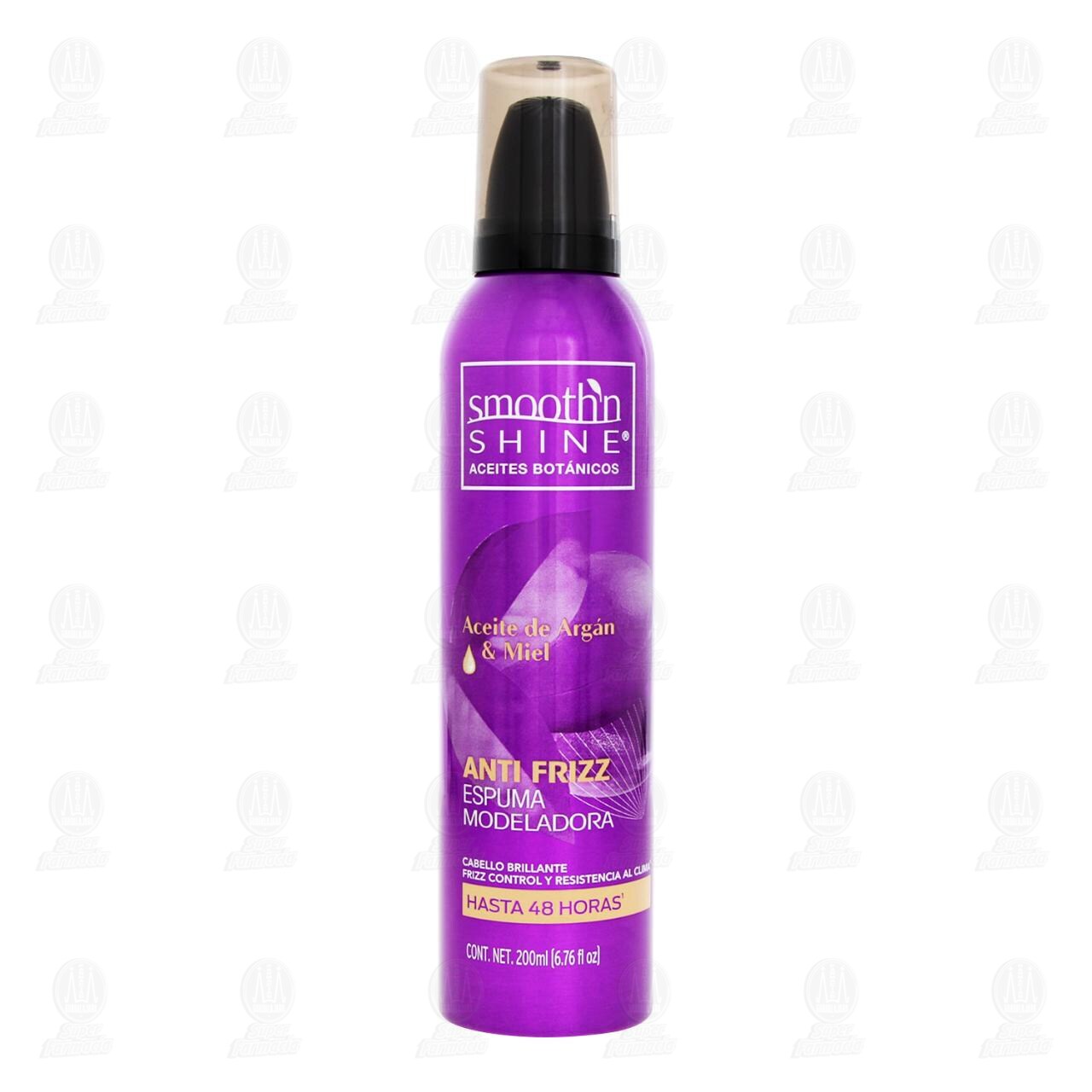 Espuma Modeladora Smooth'n Shine Anti Frizz, 200 ml. image number 1