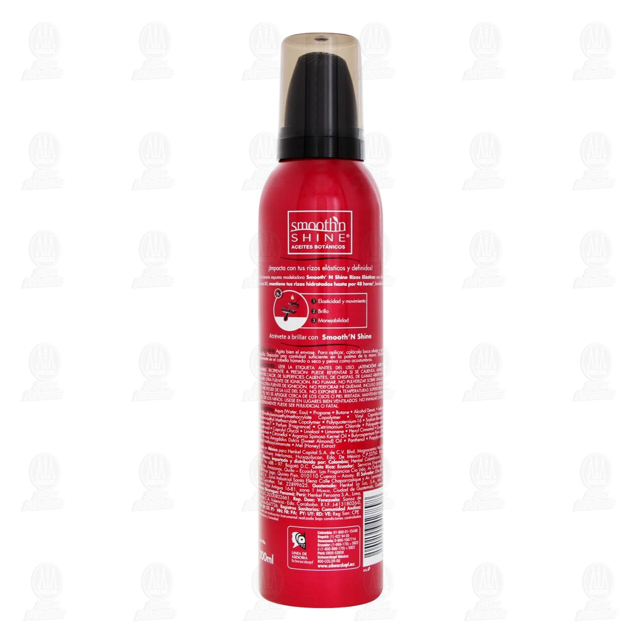 Espuma Modeladora Smooth'n Shine Rizos El&aacute;sticos, 200 ml. image number 2