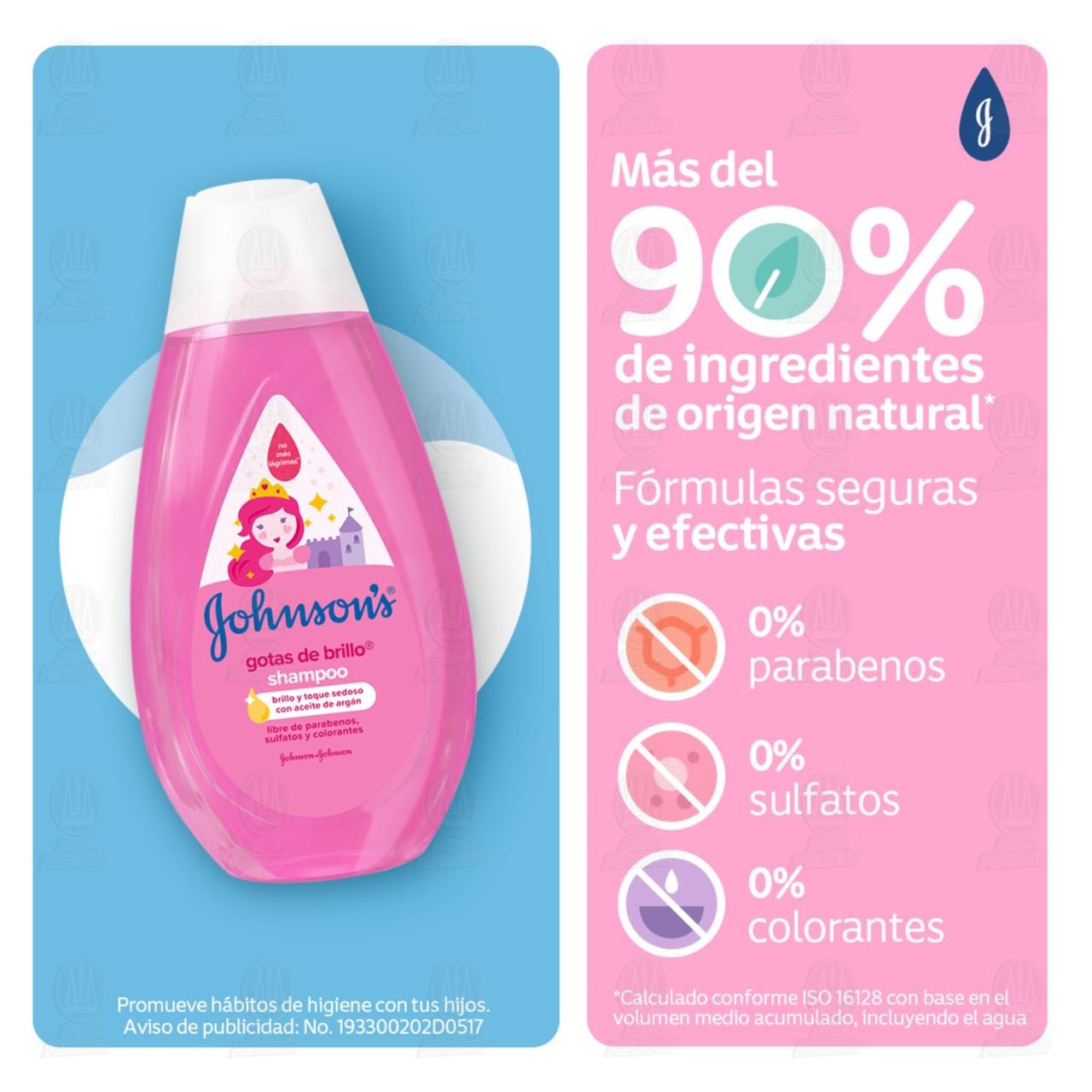 Shampoo Infantil Johnson's Gotas de Brillo, 750 ml. image number 4