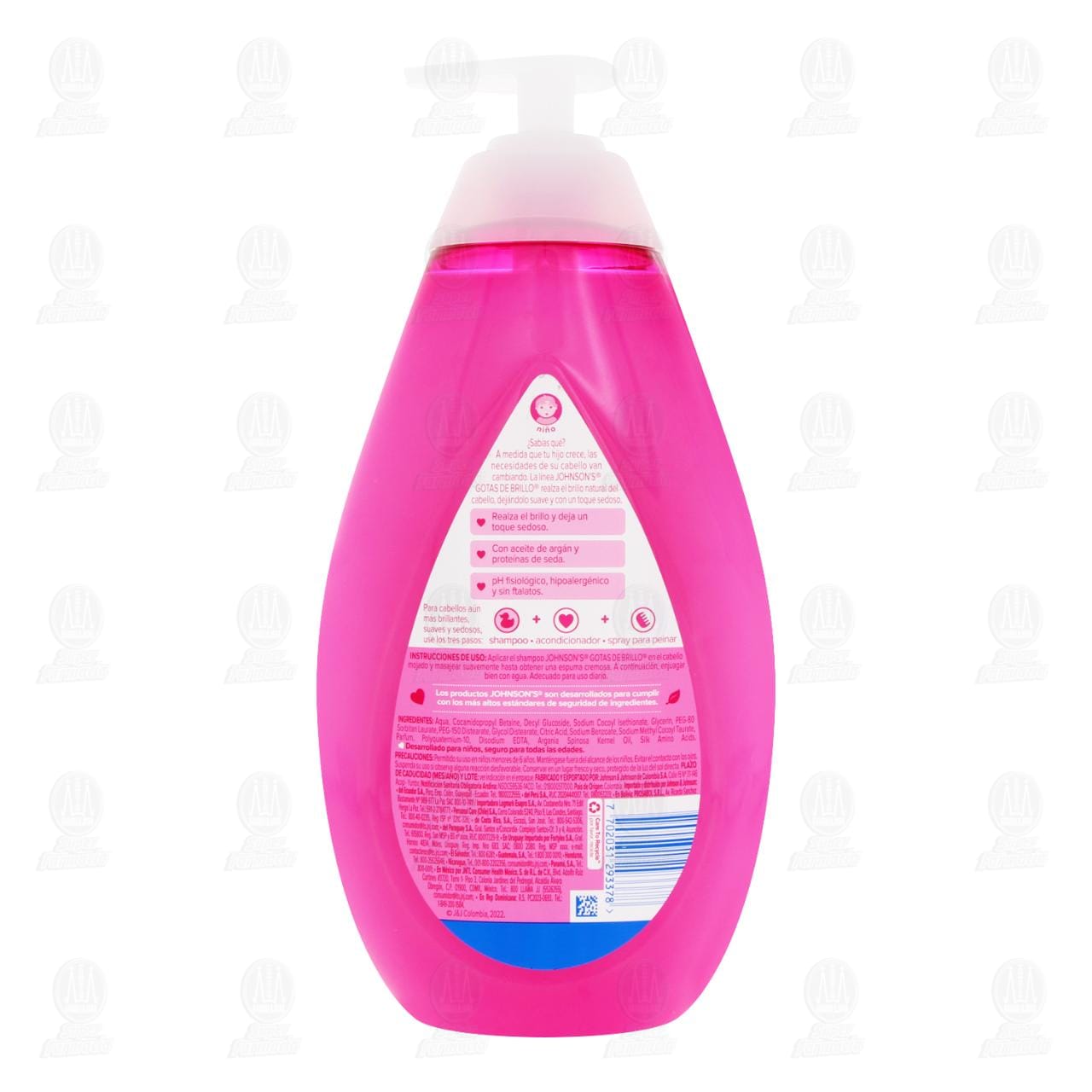 Shampoo Infantil Johnson's Gotas de Brillo, 750 ml. image number 2