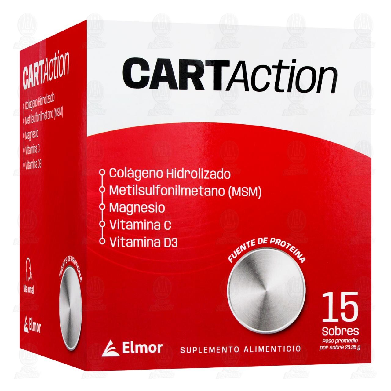 Cartaction Suplemento Alimenticio, 15 Sobres de 23.35 gr. image number 0