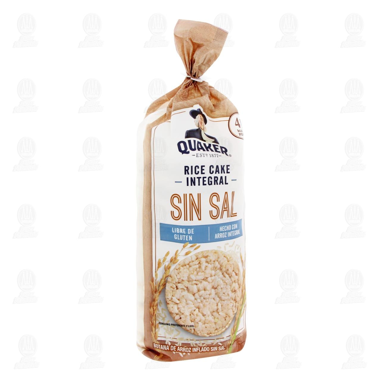 Imagen para Rice Cake Quaker Botana de Arroz Inflado Integral Sin Sal, 126 gr.