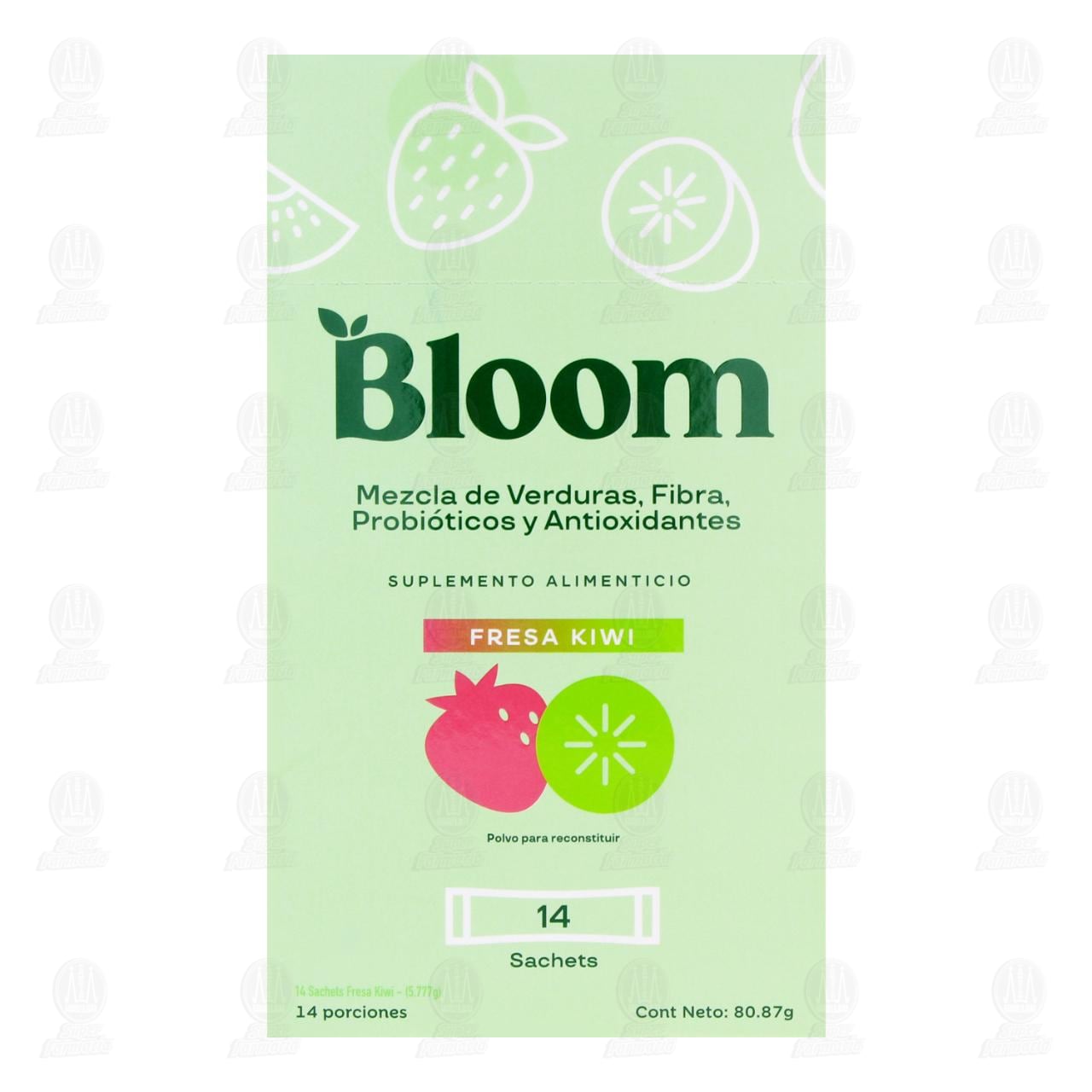 Suplemento Alimenticio Bloom Sabor Fresa Kiwi, 80.87 gr. image number 1