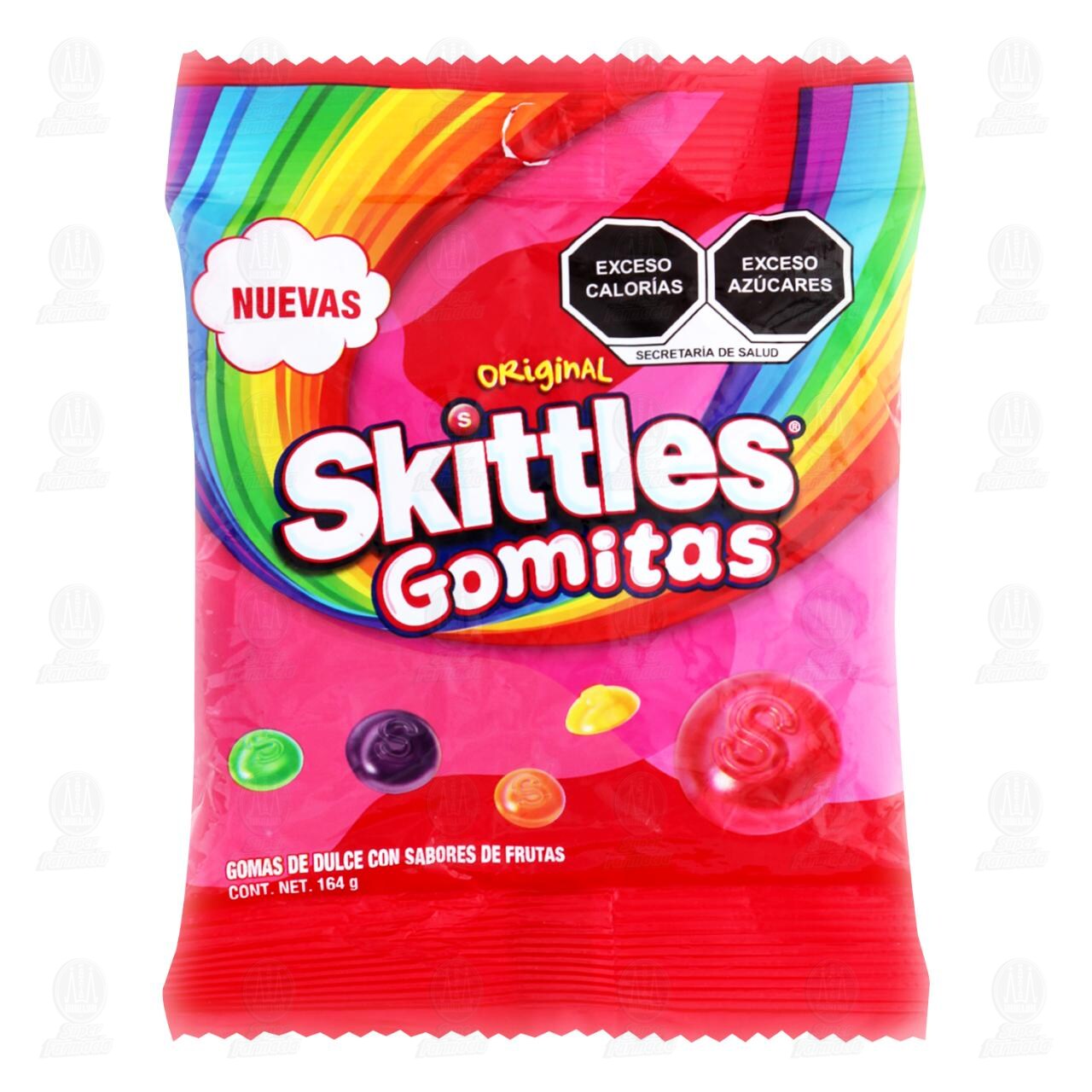 Gomitas Skittles Original de Dulce con Sabores de Frutas, 164 gr.