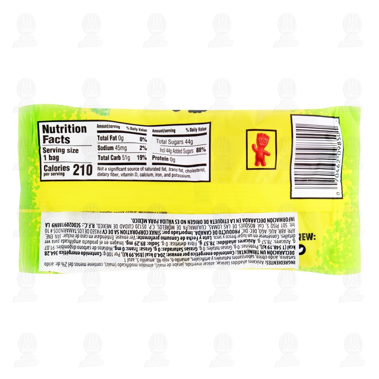 Caramelo Suave Sour Patch Kids, 56 gr. image number 1