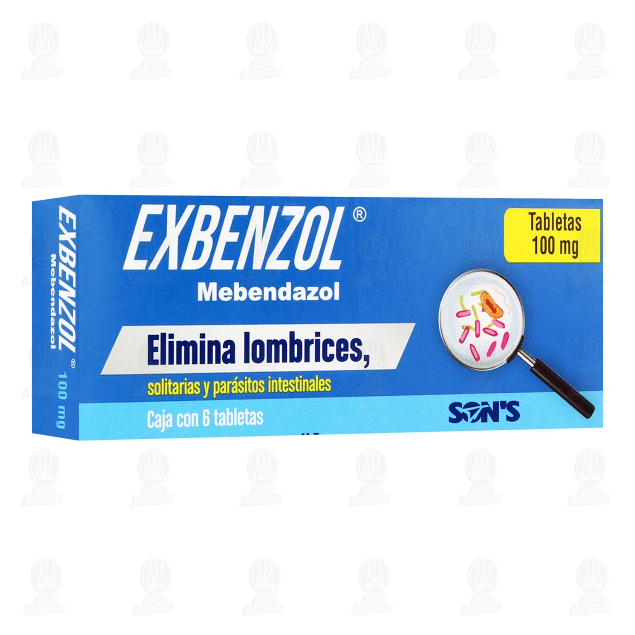 Imagen para Exbenzol 100 mg, 6 Tabletas.