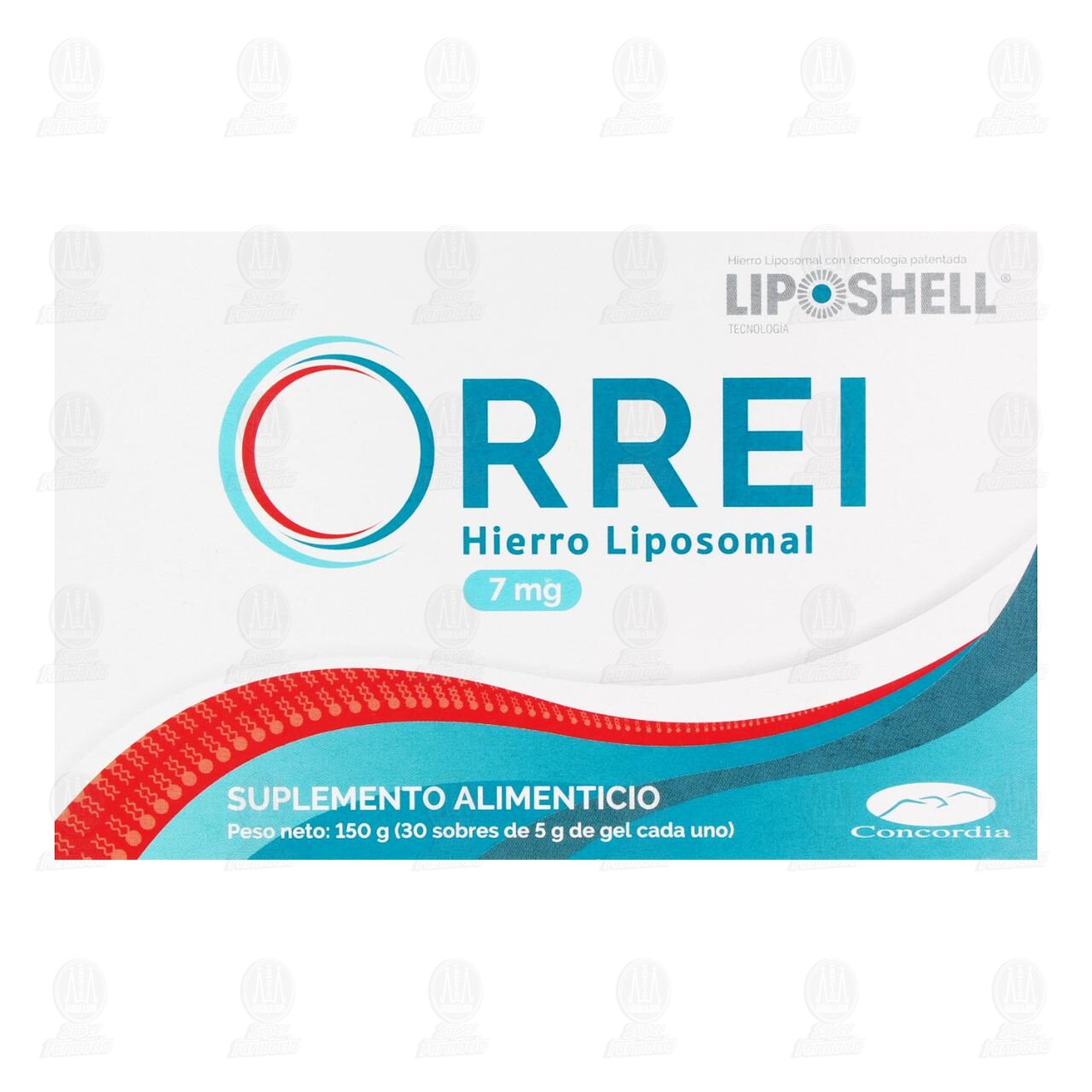 Orrei Suplemento Alimenticio 7 mg en Gel, 30 Sobres. image number 1