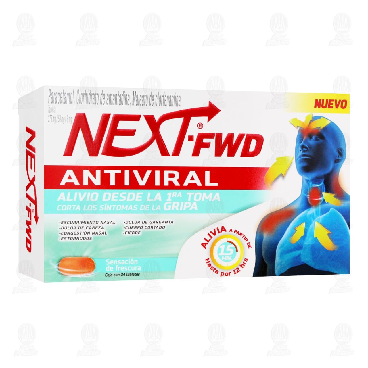 Next-FWD Antiviral 375mg/50mg/3mg, 24 Tabletas. de NEXT | Farmacias ...