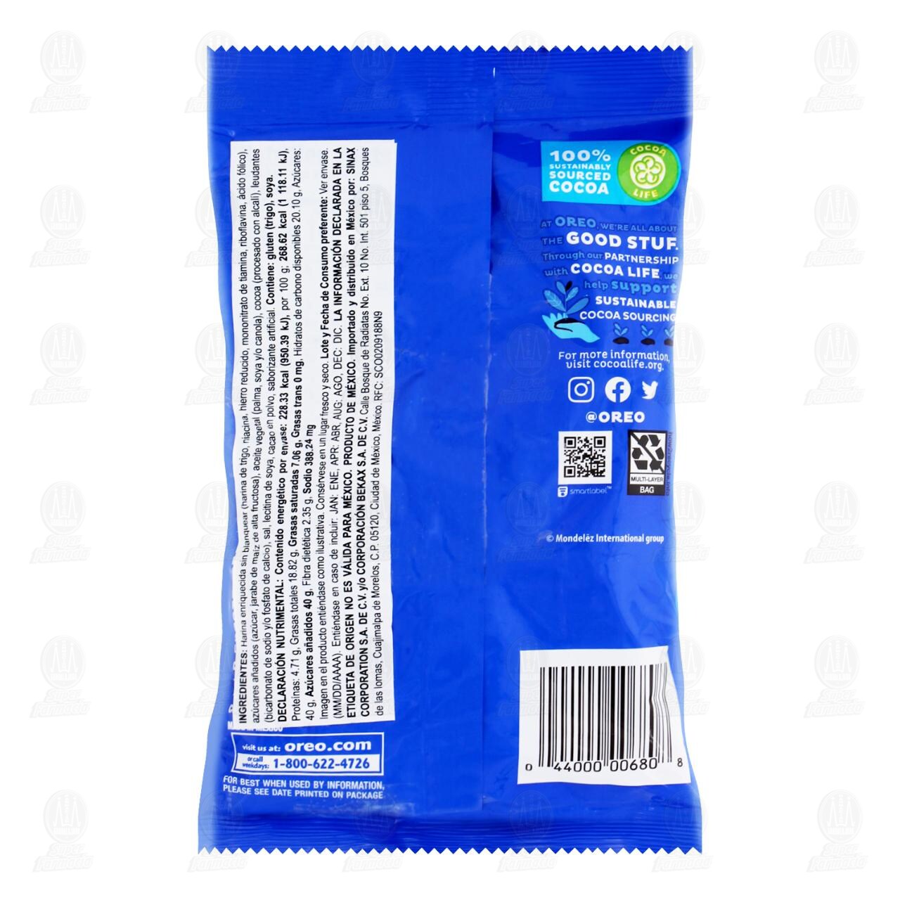Galletas Oreo Mini Sabor Chocolate, 85 gr. image number 1