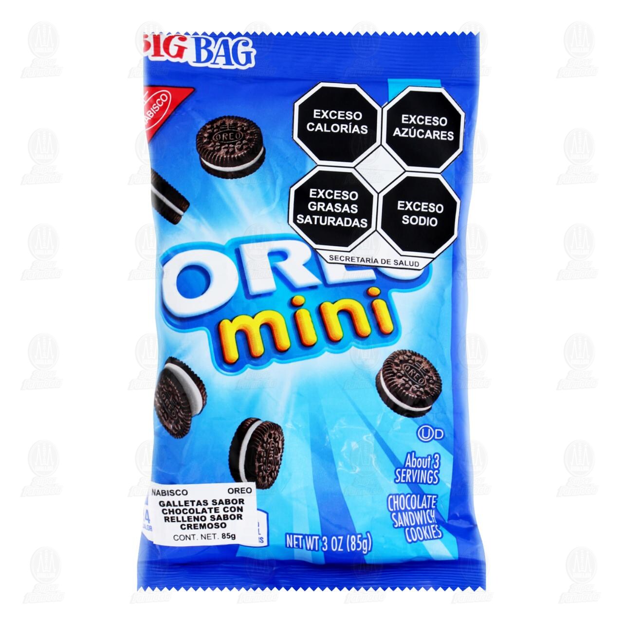 Galletas Oreo Mini Sabor Chocolate, 85 gr. image number 0
