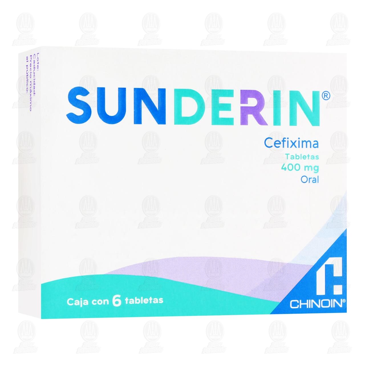 Sunderin 400 mg, 6 Tabletas. image number 0