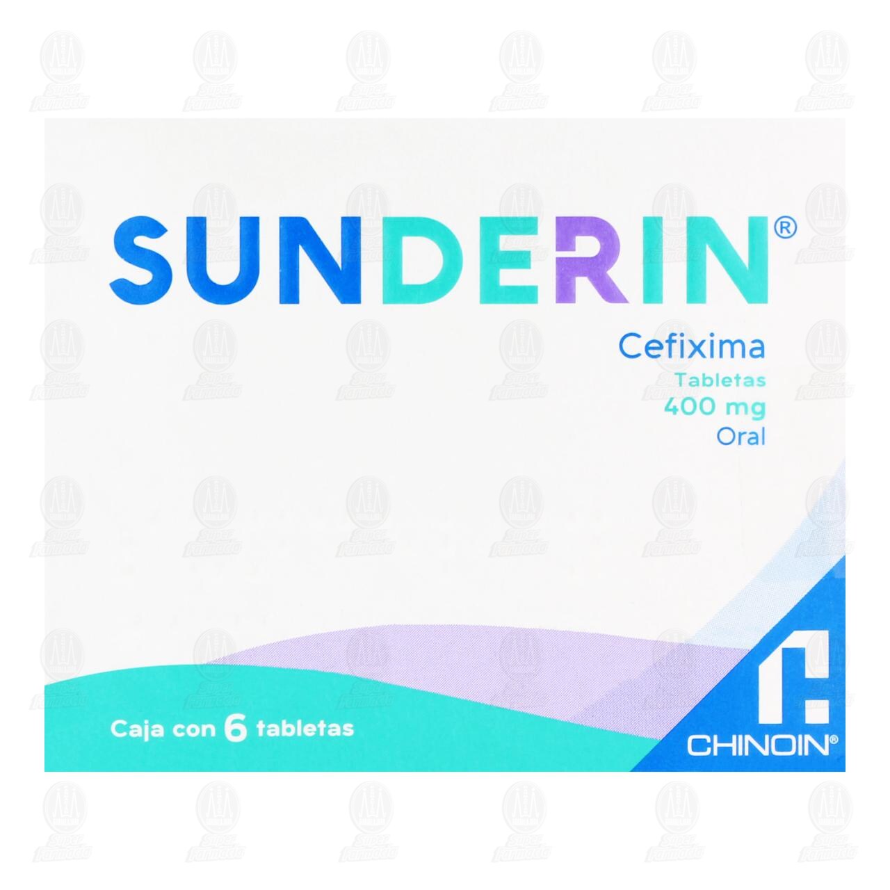 Sunderin 400 mg, 6 Tabletas. image number 1