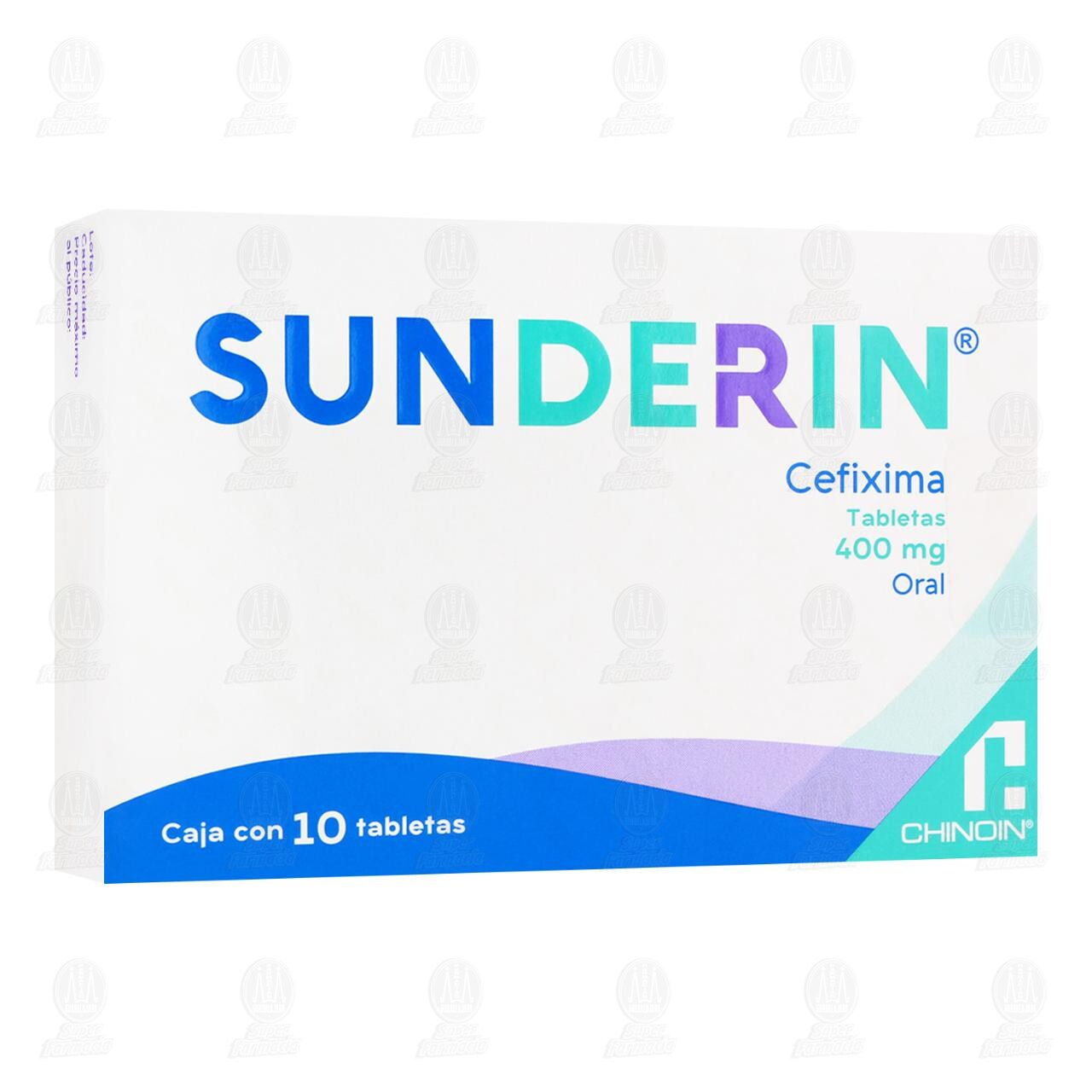 Sunderin 400 mg, 10 Tabletas. image number 0