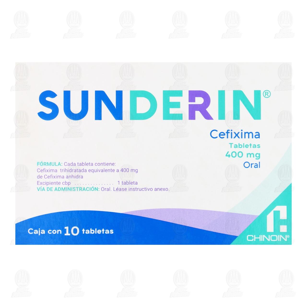 Sunderin 400 mg, 10 Tabletas. image number 2