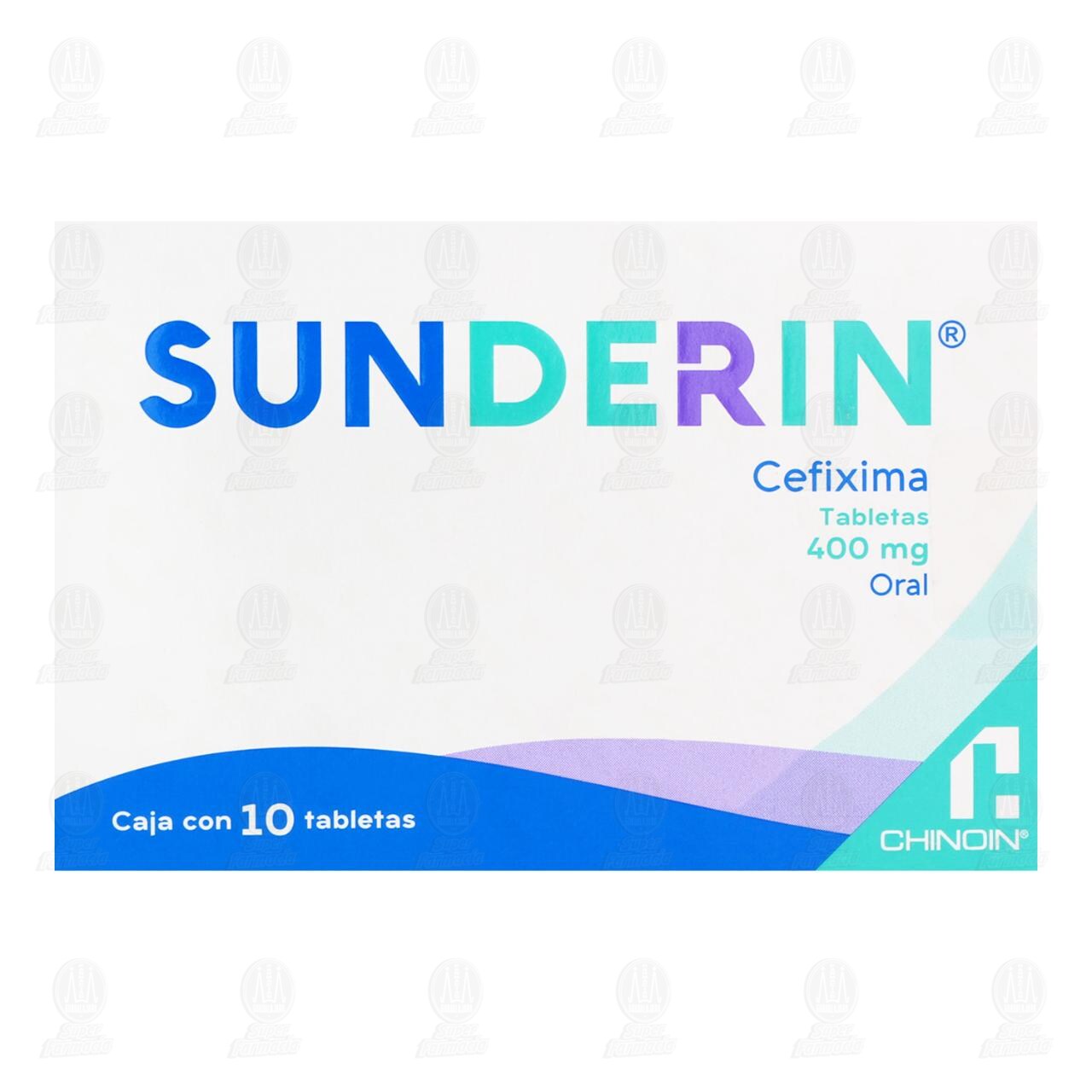 Sunderin 400 mg, 10 Tabletas. image number 1