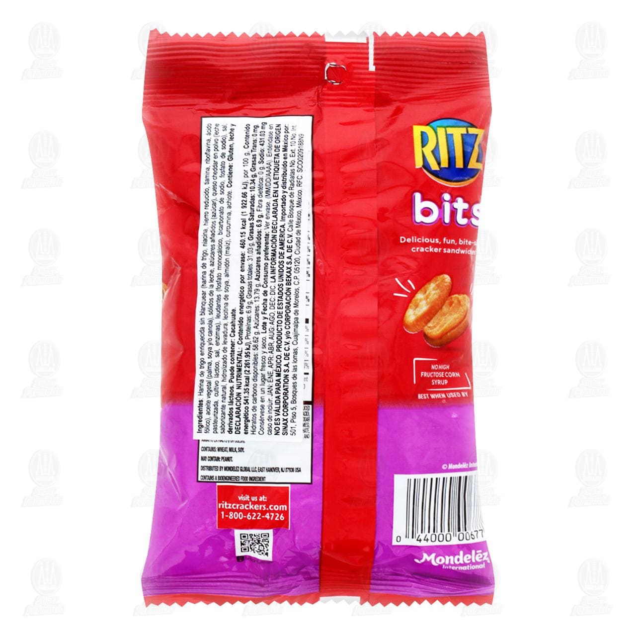 Galletas Ritz Bits Sabor Queso Cheddar, 85 gr. image number 1