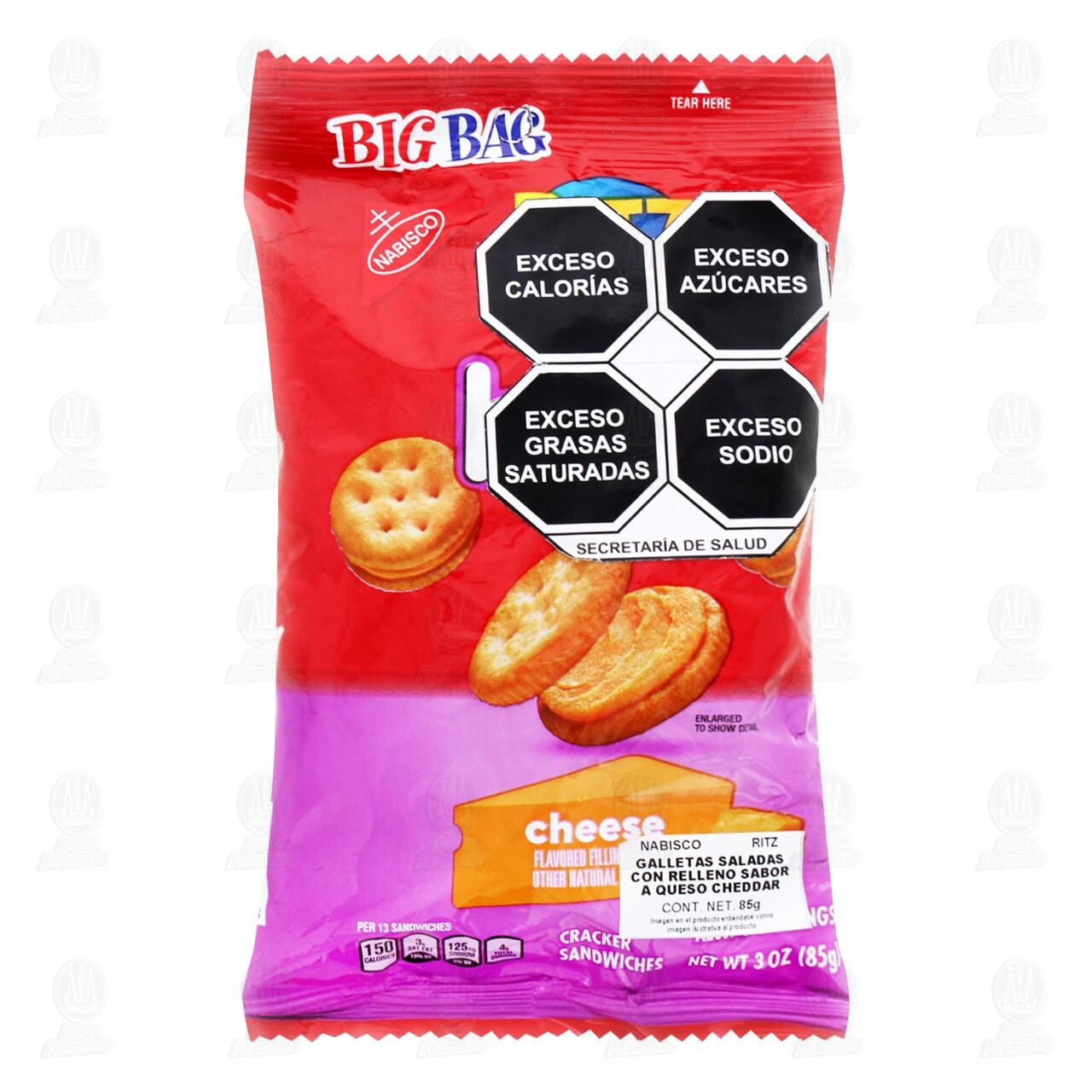 Galletas Ritz Bits Sabor Queso Cheddar, 85 gr. image number 0